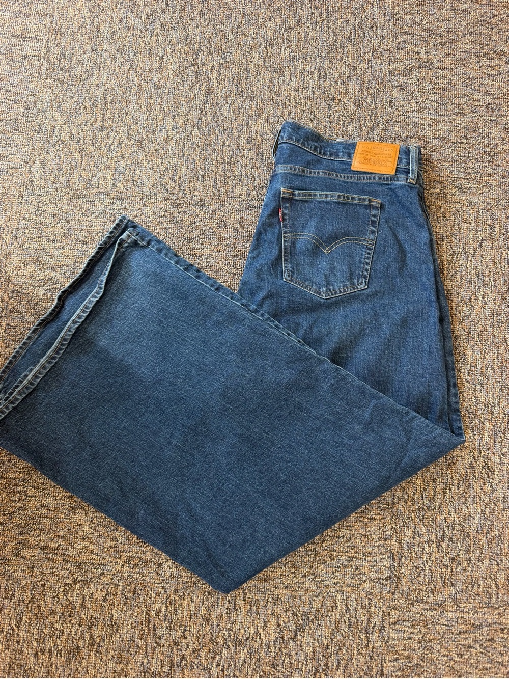 Levi's 728 High Rise Wide Leg Women’s 34X32 Medium Wash Denim Jeans